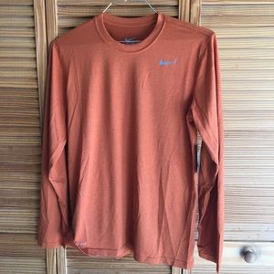 NWT Men's Nike Orange Dri-Fit Long-Sleeve Tee